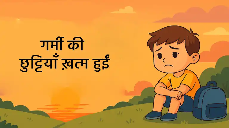 गर्मी की छुट्टियाँ ख़त्म हुईं